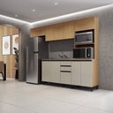 Ver imagem 1 de Cozinha Modulada Completa 4 Peças 10 Portas 2 Gavetas Yescasa Laranja/Angelin/Nude
