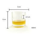 Ver imagem 2 de Copo Para Whisky Uísque de Vidro Redondo 300ML C/ Suporte Premium Resistente Linha Luxo