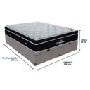 Ver imagem 5 de Cama+ Box com Bau Ortobom Colchão Queen com Molas Ensacadas Cinza