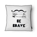 Ver imagem 1 de Capa para Almofada Scandi com Cordonê 43x43cm - Belchior - Branco/ Be Brave