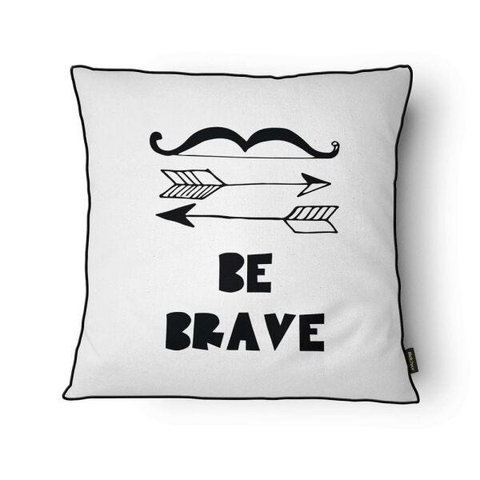 Capa para Almofada Scandi com Cordonê 43x43cm - Belchior - Branco/ Be Brave