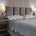 Ver imagem 1 de Cabeceira Queen Estofada V4 Linho Cinza 160 X 60 Rbl