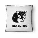 Ver imagem 1 de Capa para Almofada Scandi com Cordonê 43x43cm - Belchior - Branco/ Dream Big
