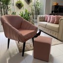 Ver imagem 2 de Puff Quadrado Sued Premium Rosê Sua Casa Decor