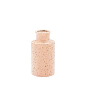 VASO PC DENMARK DOTS 13,5X7X7 ROSA