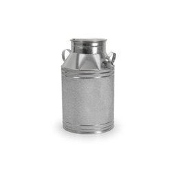 Latão de leite antigo metal galvanizado leiteira 54 x 35 cm - 1