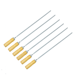 Kit 6 Espetos Espada para Churrasqueira Churrasco Marigrill - 1