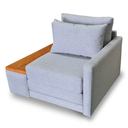 Ver imagem 3 de Poltrona Cama | com Tampo Esquerdo | Tecido Linho Deva | Medida 108cm | Deva 04