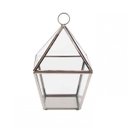 Ver imagem 1 de Lanterna Decorativa de Metal e Vidro 23,5CMX13CMX9CM Vênus Victrix