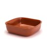 Kit 2 travessa cerâmica refratária porcelana marrom quadrada - 3