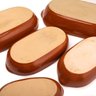 Travessa cerâmica refratária porcelana marrom oval 250 ml - 2