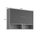 Ver imagem 2 de Armário Aéreo P/ Cozinha Esplendida C/ 2 Portas Basculantes 120cm Freijo/off White - Mgm