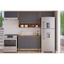 Ver imagem 4 de Armário Aéreo P/ Cozinha Esplendida C/ 2 Portas Basculantes 120cm Freijo/off White - Mgm