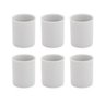 Kit com 6 copinhos de porcelana 150 ml mini vaso porta vela - 1