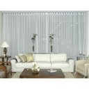 Ver imagem 1 de Cortina Voil para Sala Ou Quarto 2,80x1,70 Ilhós Cromado Branco