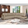 Sofá de Canto Modulado 324cm - 260cm 5 Lugares These Linho Bege - Sallar Home - 2