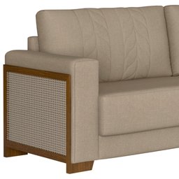Sofá de Canto Modulado 324cm - 260cm 5 Lugares These Linho Bege - Sallar Home - 5