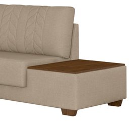 Sofá de Canto Modulado 324cm - 260cm 5 Lugares These Linho Bege - Sallar Home - 7