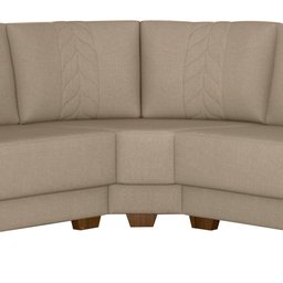 Sofá de Canto Modulado 324cm - 260cm 5 Lugares These Linho Bege - Sallar Home - 6