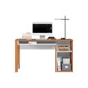 Ver imagem 2 de Mesa Escrivaninha Casal Versa Home C/ 1 Porta Freijo/branco - Telasul