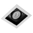 Ver imagem 1 de Spot de Embutir Conecta Par 20 Quadrado Recuado Preto e Branco Dl146par20wb Bella