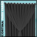 Ver imagem 4 de cortina blackout para quarto sala 5,50 x 2,60 Miami preto