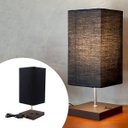 Ver imagem 2 de Abajur Luminaria de Mesa Quadrado e Interruptor Ref 49 Decoração Casa Sala Quarto Escritório Moveis