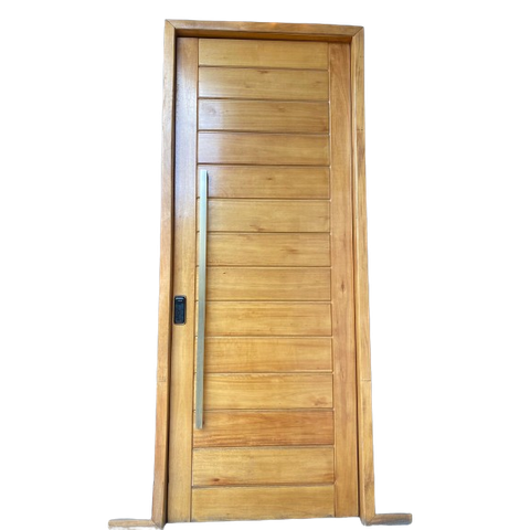 Porta Pivotante de Madeira Maciça 2,40x1,18 com Batente de 14 Cm