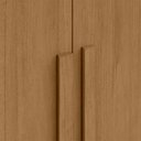 Ver imagem 4 de Guarda-roupa Casal Easy Slim 8 Portas com Pés Amendoa Clean