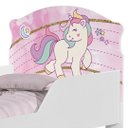 Ver imagem 2 de Cama Infantil Tick Unicónio Rosa