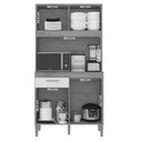 Ver imagem 3 de Armario Cozinha Ceara com 4 Portas Canelato+3d Canelato/off White