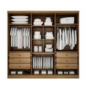 Ver imagem 2 de Guarda Roupa Casal Bellagio 6 Portas e 6 Gavetas com Espelho Novo Horizonte