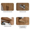 Ver imagem 3 de Guarda Roupa Casal Bellagio 6 Portas e 6 Gavetas com Espelho Novo Horizonte