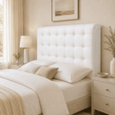 Ver imagem 2 de Cabeceira Ana Estofada Corino p/ Cama Box Casal 140cm Quarto