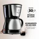 Ver imagem 2 de Cafeteira Mondial Dolce Arome 800W Preto/Inox 220V C-37-JI-30X
