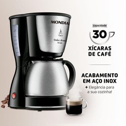 Cafeteira Mondial Dolce Arome 800W Preto/Inox 220V C-37-JI-30X - 2