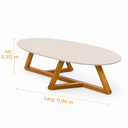 Ver imagem 3 de Mesa de Centro Classic Natural Moderno Decorativa Design Moderno:off White