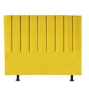 Ver imagem 2 de Cabeceira Estofada King 195CM Sophia Suede Amarelo - D A DECOR D&A Decor