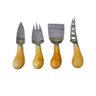 Kit de Facas para Queijo em Inox e Madeira com Caixa - 2