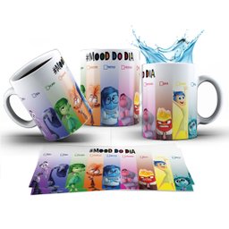 Caneca Divertidamente 2 Mood do Dia + Canetinhas - 2
