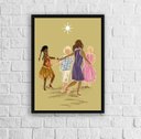 Ver imagem 2 de Quadro Decorativo Ibejis 24x18cm - com vidro:Madeira preta