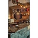 Ver imagem 2 de Luminária Teto tipo Pendente em MDF - Completa - Cor: Preta