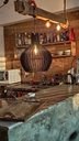 Ver imagem 2 de Luminária Teto tipo Pendente em MDF - Completa - Cor: Preta