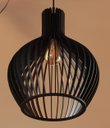 Ver imagem 1 de Luminária Teto tipo Pendente em MDF - Completa - Cor: Preta