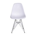 Ver imagem 2 de Cadeira Charles Eames Eiffel Dkr Base Cromada:branca