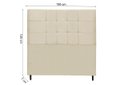 Ver imagem 2 de Cabeceira Casal King Size 195 Cm New Barcelona New Foam para Cama Box Estofada - Jbe Móveis