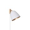 Luminária Arandela com Tomada Luna 1lamp E27 Branco/gold - 3125/ar Br/gld - 1