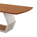 Ver imagem 4 de Mesa para Sala de Jantar Ane Moderna Mobilia Off White com Cinamomo-cinamomo Imbuia