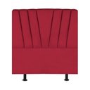 Ver imagem 2 de Cabeceira Solteiro Cama Box Estofada 100 Cm Emma Suede Vermelho