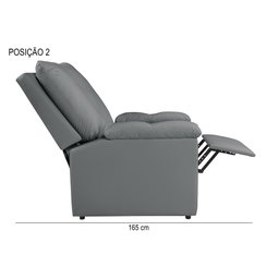 Poltrona Reclinável Lisboa Suede Estética Cílios Mamãe com Mocho/ Assento de Elevação - 10